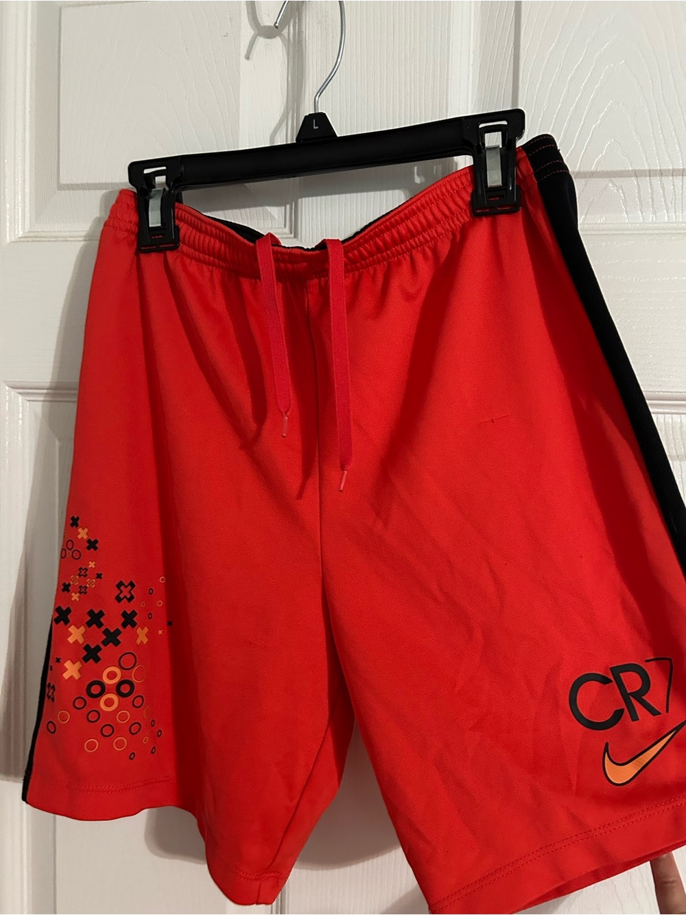 Nike Red and Black Boys' Athletic Shorts CR7